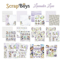 ScrapBoys Lavender Love 12x12 Inch Paper Pad (SB-LALO-08)